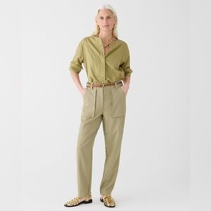 J Crew Seaside cargo pant in linen-TENCEL™ lyocell blend